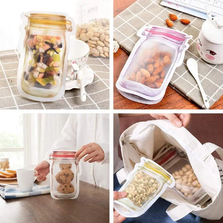 1 1 FREE | SealJars™ (3 Pack) Reusable Mason Jar Ziplock Bags