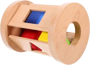 1 Set Wooden Shape Sorter Cube for Educational Developmental Plaything Enhances Memory Concentration for Home Classroom Use Present for Boy Girl