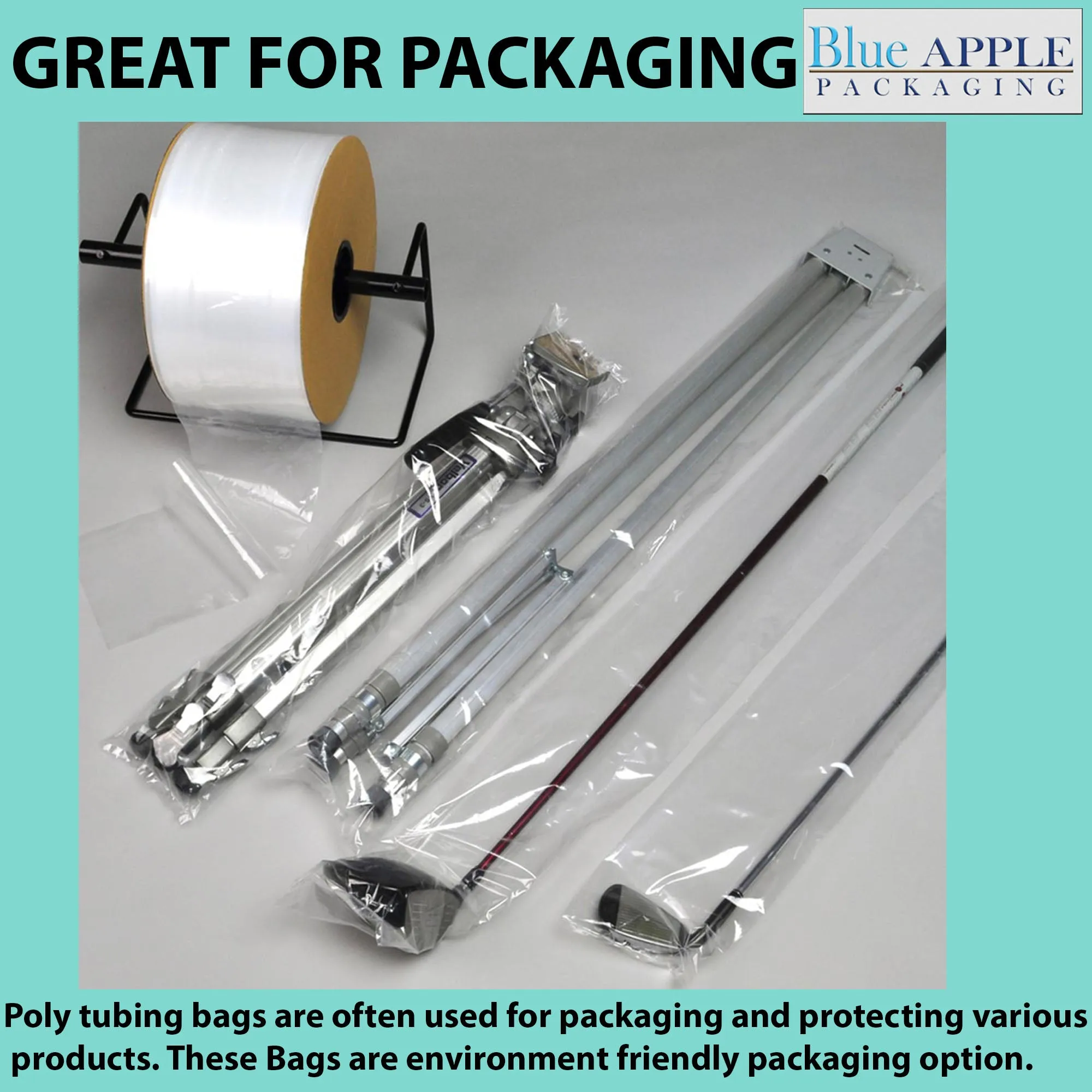 10 inch x 1075ft Poly Tubing Roll 4 Mil LDPE Low Density