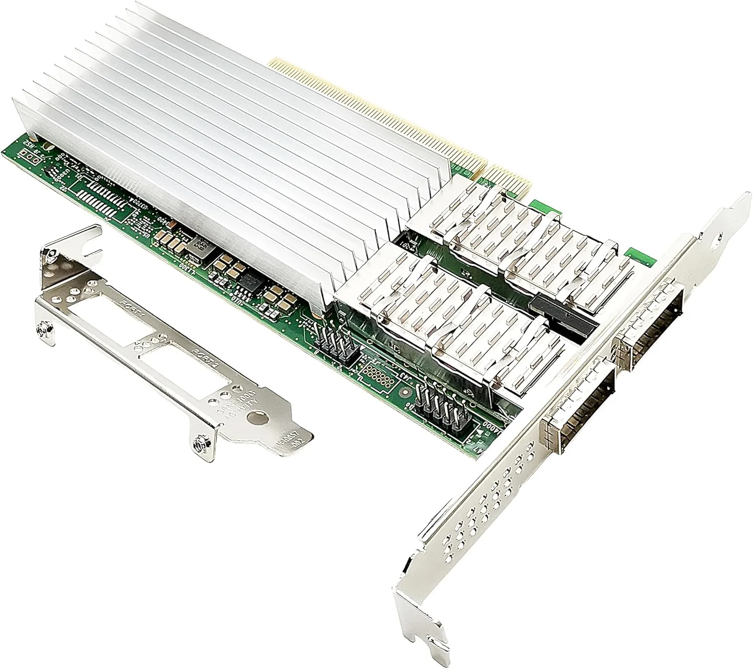 100G Ethernet Network Interface Card Dual QSFP28 Ports Converged Network Adapter Compatible Intel E810-CQDA2, PCIe 4.0 x16 NIC LAN Card Windows Server/Linux/VMware