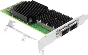 100Gb NIC for Mellanox MCX556A ConnectX-5 Chipset, VPI EDR InfiniBand 100GbE Dual-Port QSFP28, PCIe4.0 x16 InfiniBand/Ethernet Adapter Card Supports Windows Server/Linux/VMware