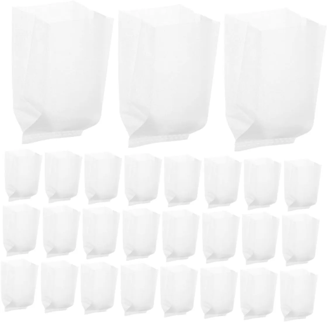 100pcs Nonwoven Fabric Planting Bags Breathable Seedling Grow Pots for Improved Root Health Reusable Plant Storage for Gardening
