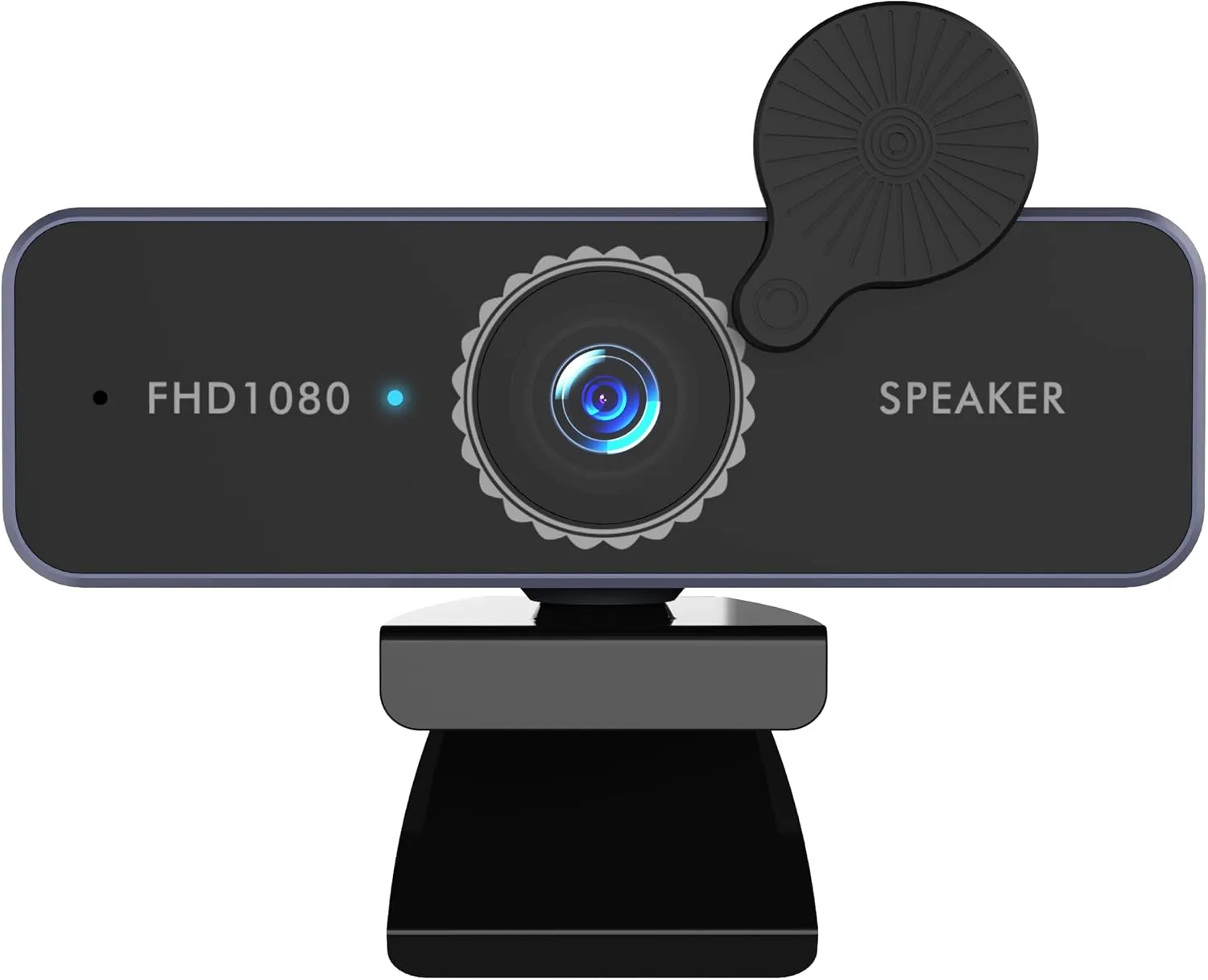 1080P FHD Webcam, USB Web Camera, Compatible with Zoom/Skype/Teams/Webex, PC Mac Desktop, MIC, Camera, Speaker 3 in 1, Face Optimization (1080)…