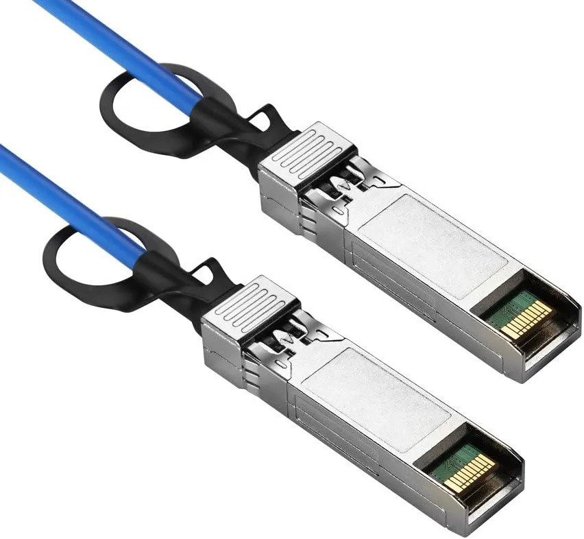 10G SFP  DAC Cable Blue SFP  Direct Attach Passive Copper Twinax Cable Compatible with Ubiquiti 1M(3.3ft), Storage Network Ethernet Copper Switch Cables