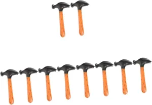 10pcs Inflatable Hammer Toys for Boy Girl Fun Pool Party Decorations Birthday Favors Lightweight Easy to Hold for Games Safe Playroom Prop