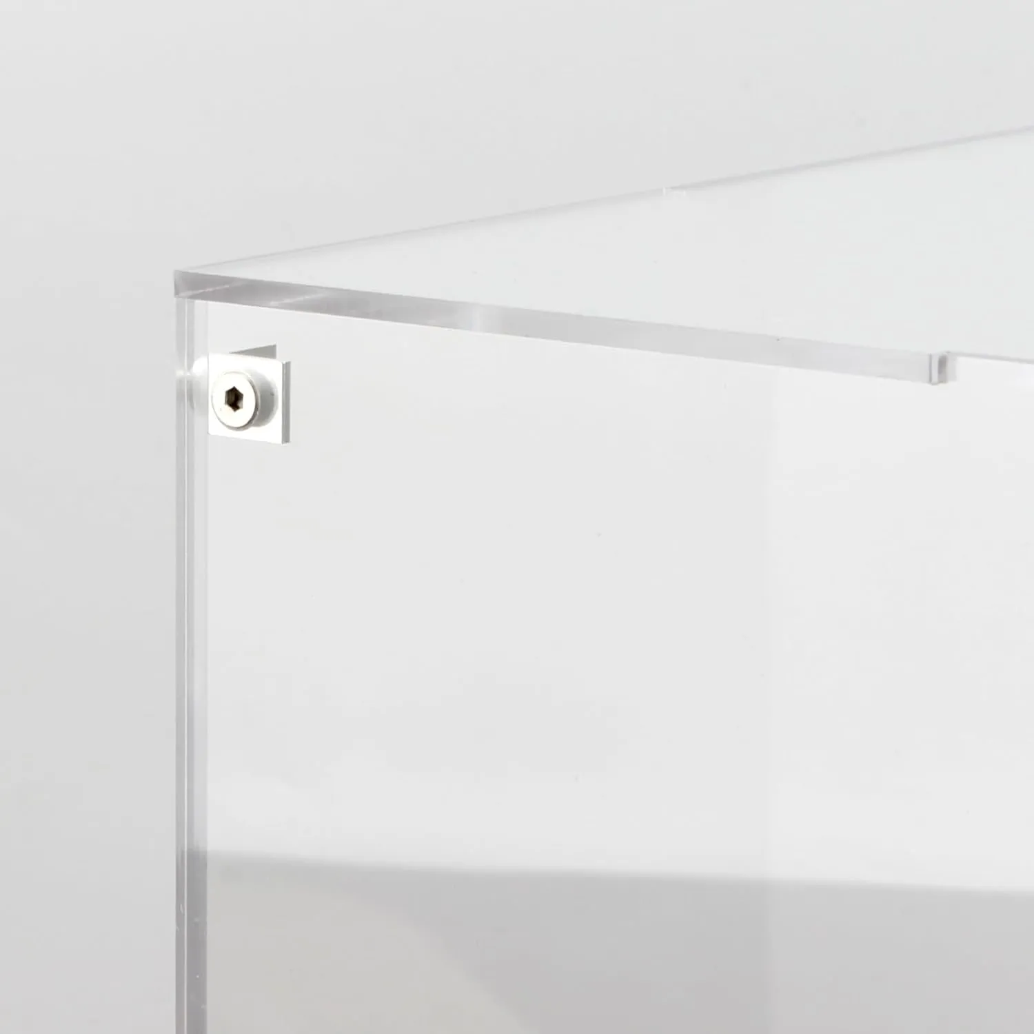 11 Inch Acrylic Display Case for Collectibles, Cube Acrylic Box for Collectibles Showcase, Assemble Clear Acrylic Display Box Stand Storage Bin for Action Figures Doll Toys Sport Souvenirs