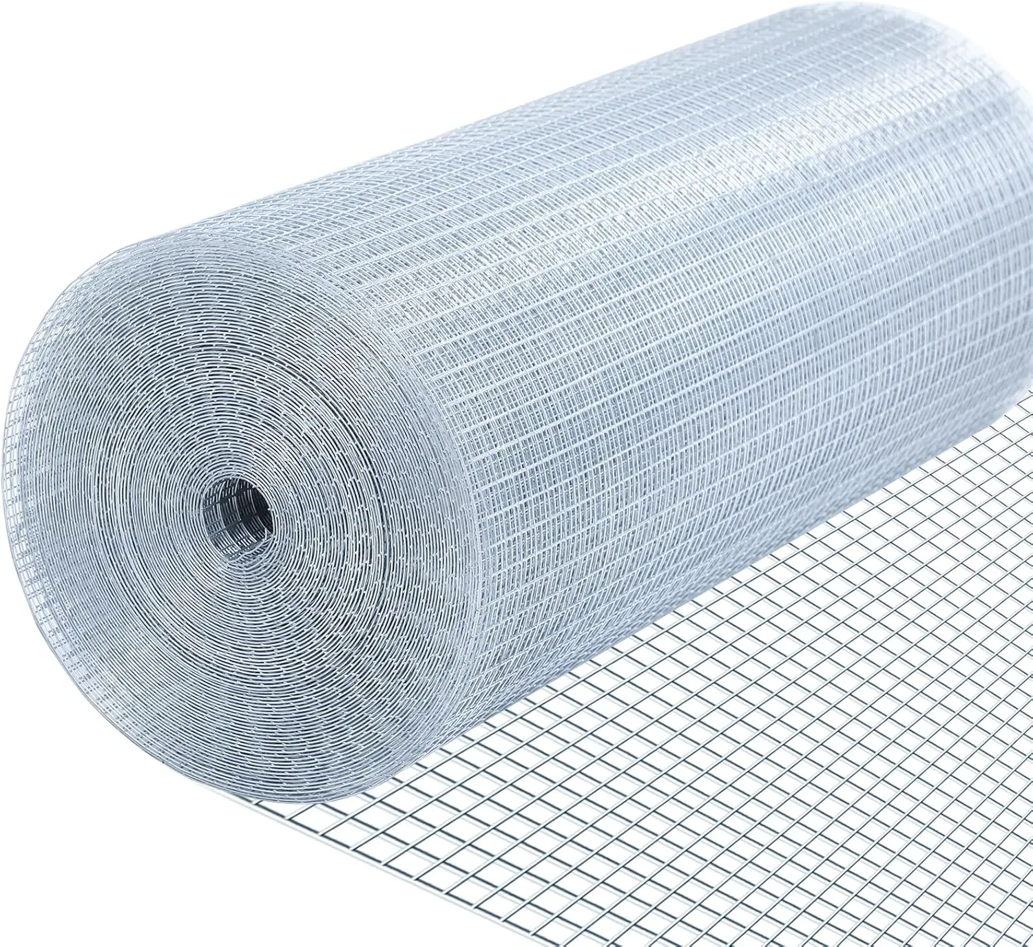 1/2'' 24'' X 50' Hardware Cloth, Chicken Wire Fencing Double Layer Hot Dip Galvanized, Wire Mesh Fence Chicken Rabbit Snake Cage Wire Fence Mesh Roll, for Chicken Coops, Fencing, Garden Protection