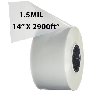 14 inch x 2900ft Poly Tubing Roll 1.5 Mil LDPE Low Density