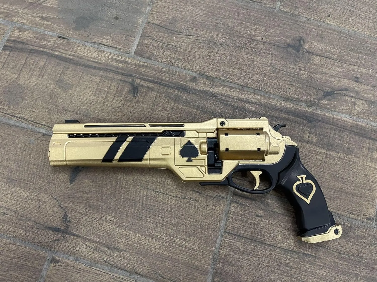 15.5 inch Foam Hand Cannon Prop Cosplay Costume Foam Pistol Game Anime Xmas Collection (Gold)