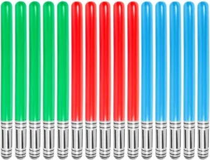 15PCS Inflatable lightsaber - Halloween/Christmas Party Bags Stocking Stuffers Favors Inflatable Swords for Star Wars Themed Party,Cosplay Party