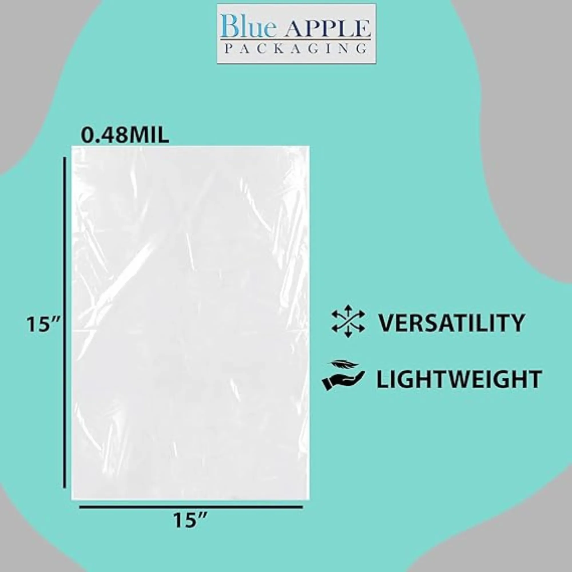 15X15 inches Poly Pan Liners 0.48 Mil 6 & 7 Quart Round Pans  PTL