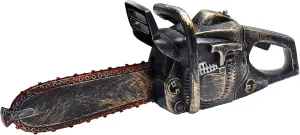 16" Bloody Rusty Electric Chainsaw - Battery Operated Chainsaw Massacre Role Play Accessory with Motion & Sound Effects for Halloween Cosplay Prop, Decorations