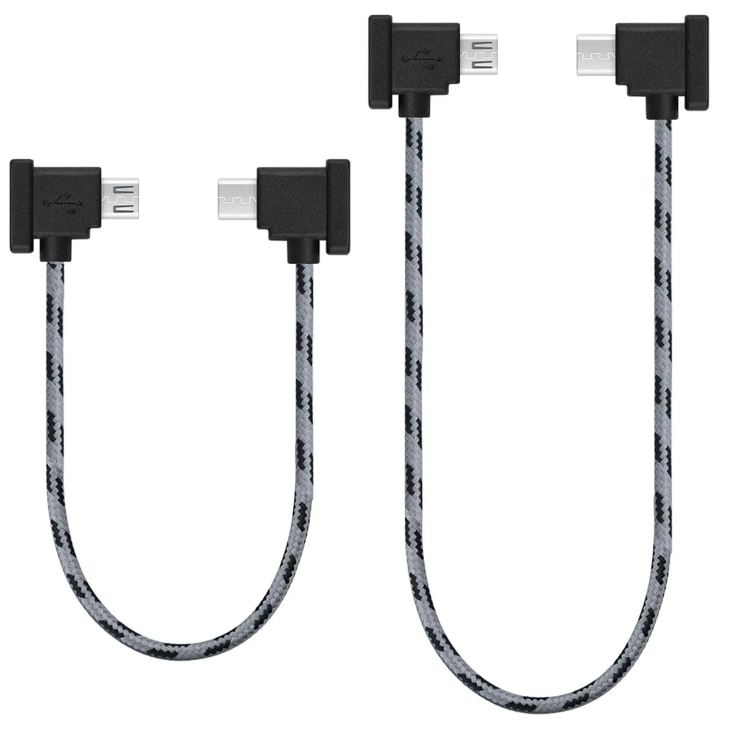 1FT 0.5FT(2 pack) Micro to USB C Remote Controller Cable for IPhone 15 Pro, DJI Mavic Mini,Mini SE, Mavic 2 Pro/Zoom,Mavic Air,Mavic Pro, Spark, DJI Drone to Tablet Cable OTG Data Cord Accessories