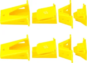 2 Set Fabric Tube Maker for Fabric Roll Rugs, Sewing Tube Makers for Rug, Bias Tape Maker Suitable for DIY, Making Roll Rugs Easier 676226, Patented Design (Yellow)