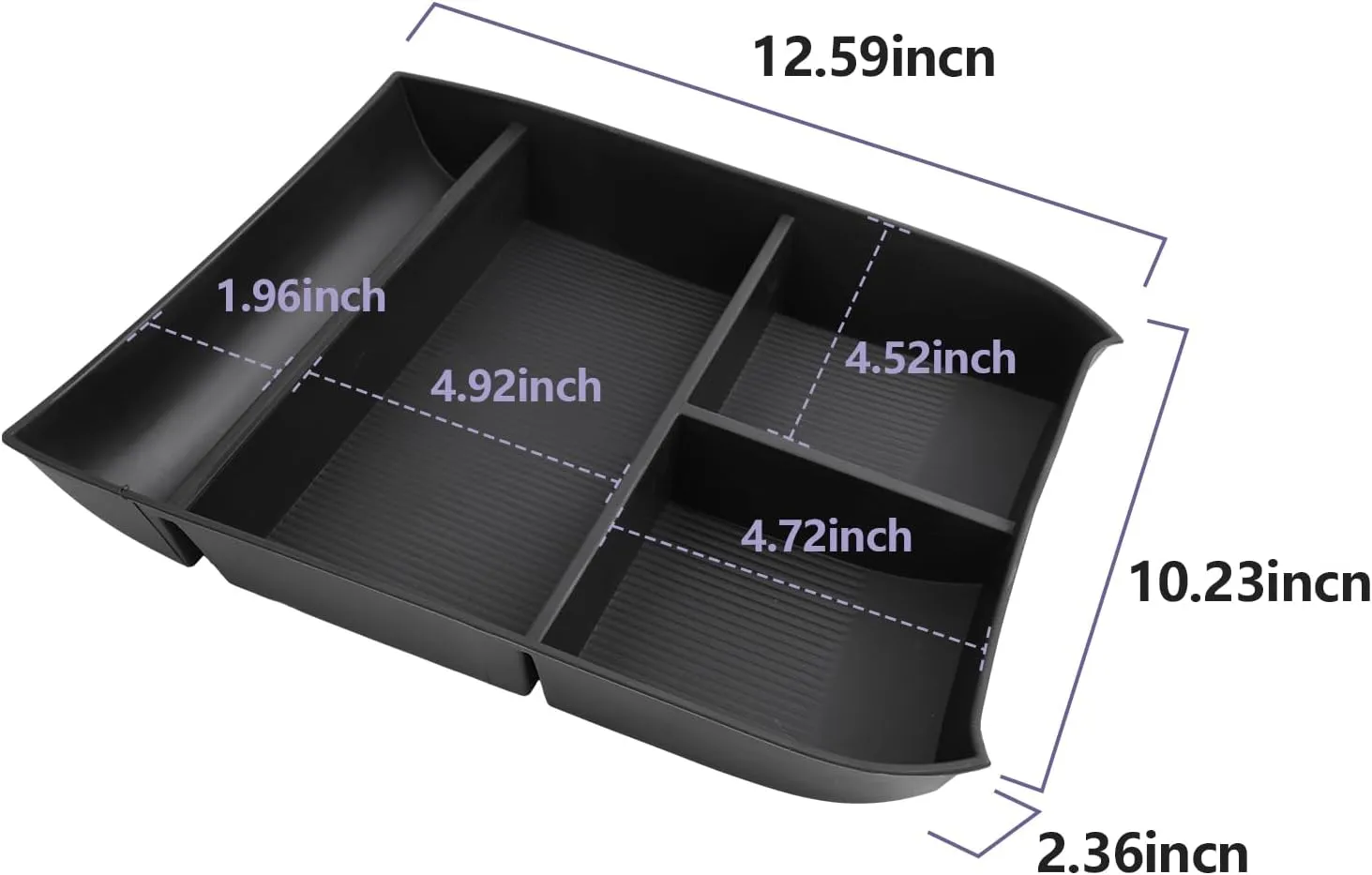 2025 Palisade Organizer for 2020 2021 2022 2023 2024 2025 Hyundai Palisade SE/SEL/XRT/Limited/Calligraphy Center Console Organizer Under Armrest Organizer Insert Tray 2025 Palisade Accessories 2PCS