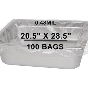 20.5X28.5 inches Poly Pan Liners 0.48 Mil Full Pan Sheet PTL