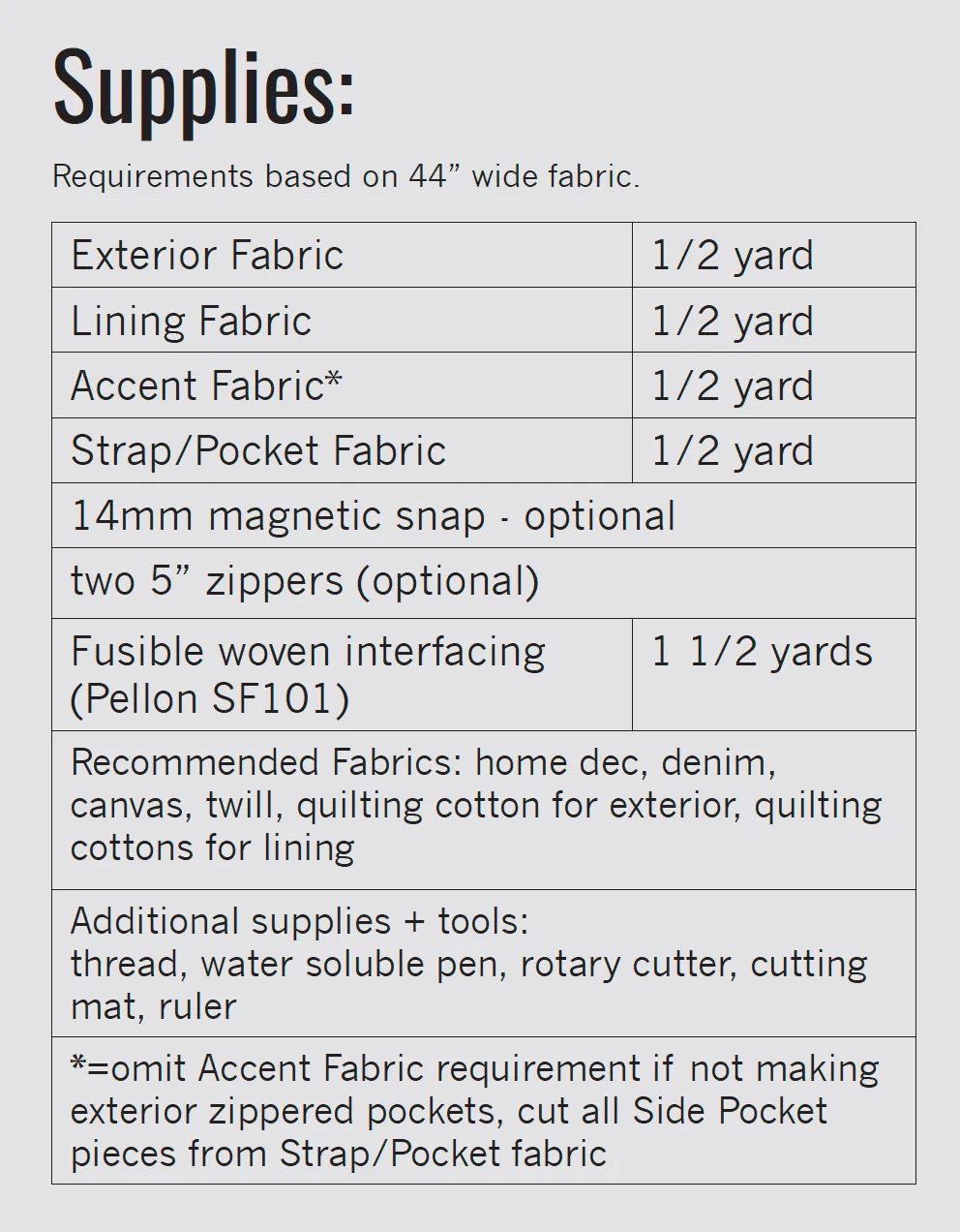 241 Tote Pattern