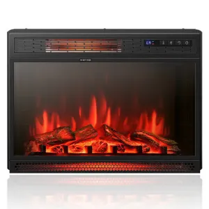 25 Inches Recessed Electric Heater - Color: Black - Size: 25 inches