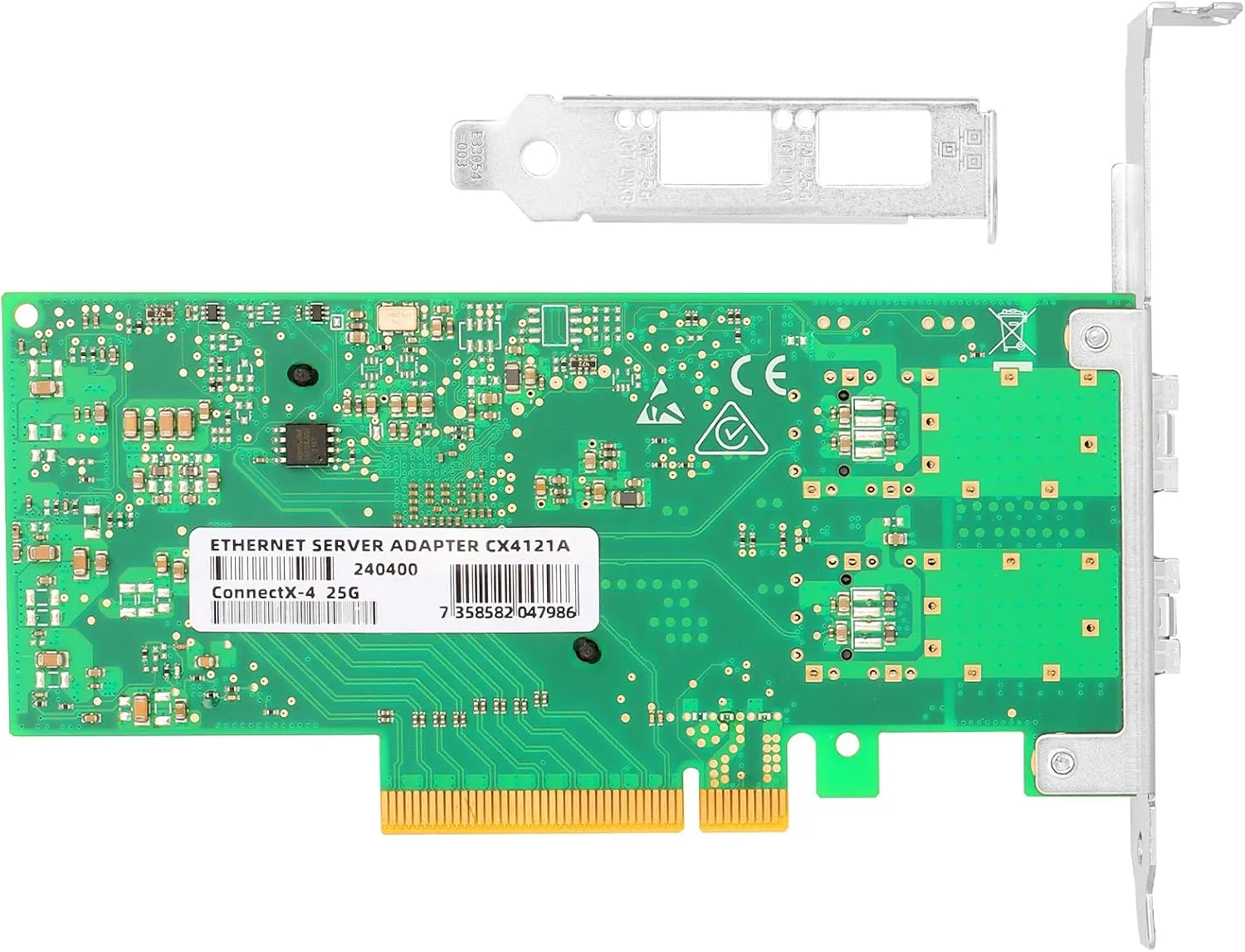 25GbE NIC Card for Mellanox MCX4121A-ACAT, PCIe 3.0 x8 25Gb Ethernet NIC with Mellanox ConnectX-4 Lx Chipset, Dual SFP28 Network Card Support RDMA