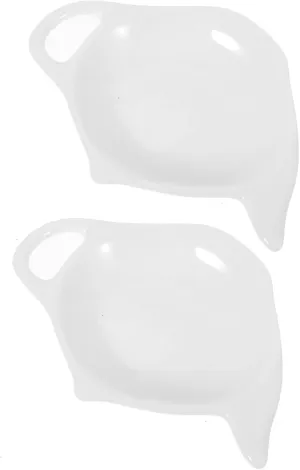 2pcs Tea Bag Coasters Ceramic Sake Dish Salt Pepper Set Snack Bowl Appetizer Plate Teapot Shape Rustic Kitchen Accessory