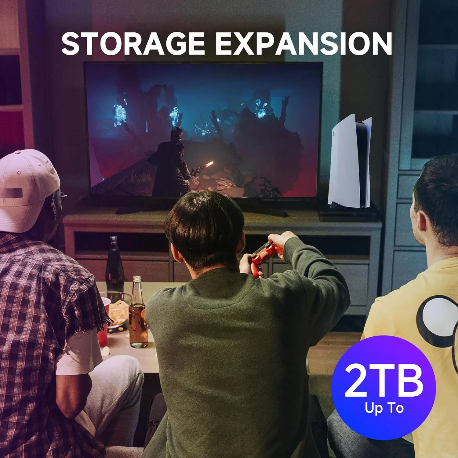 2TB NVMe Internal Gaming SSD for PS5 with Heatsink, Up to 7100MB/s M.2 SSD PCIe Gen 4 SSD Storage Expansion Compatible with PS5, Internal Solid State Drive for Gamers, Professionals, Creators