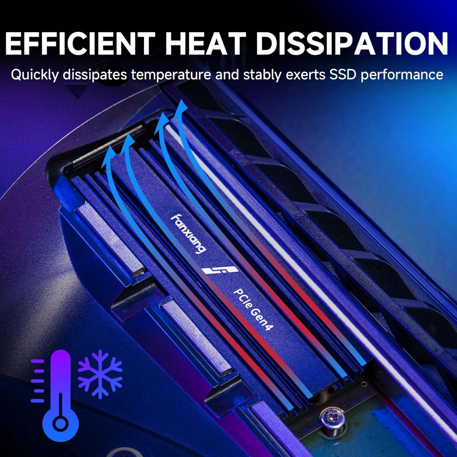 2TB NVMe Internal Gaming SSD for PS5 with Heatsink, Up to 7100MB/s M.2 SSD PCIe Gen 4 SSD Storage Expansion Compatible with PS5, Internal Solid State Drive for Gamers, Professionals, Creators