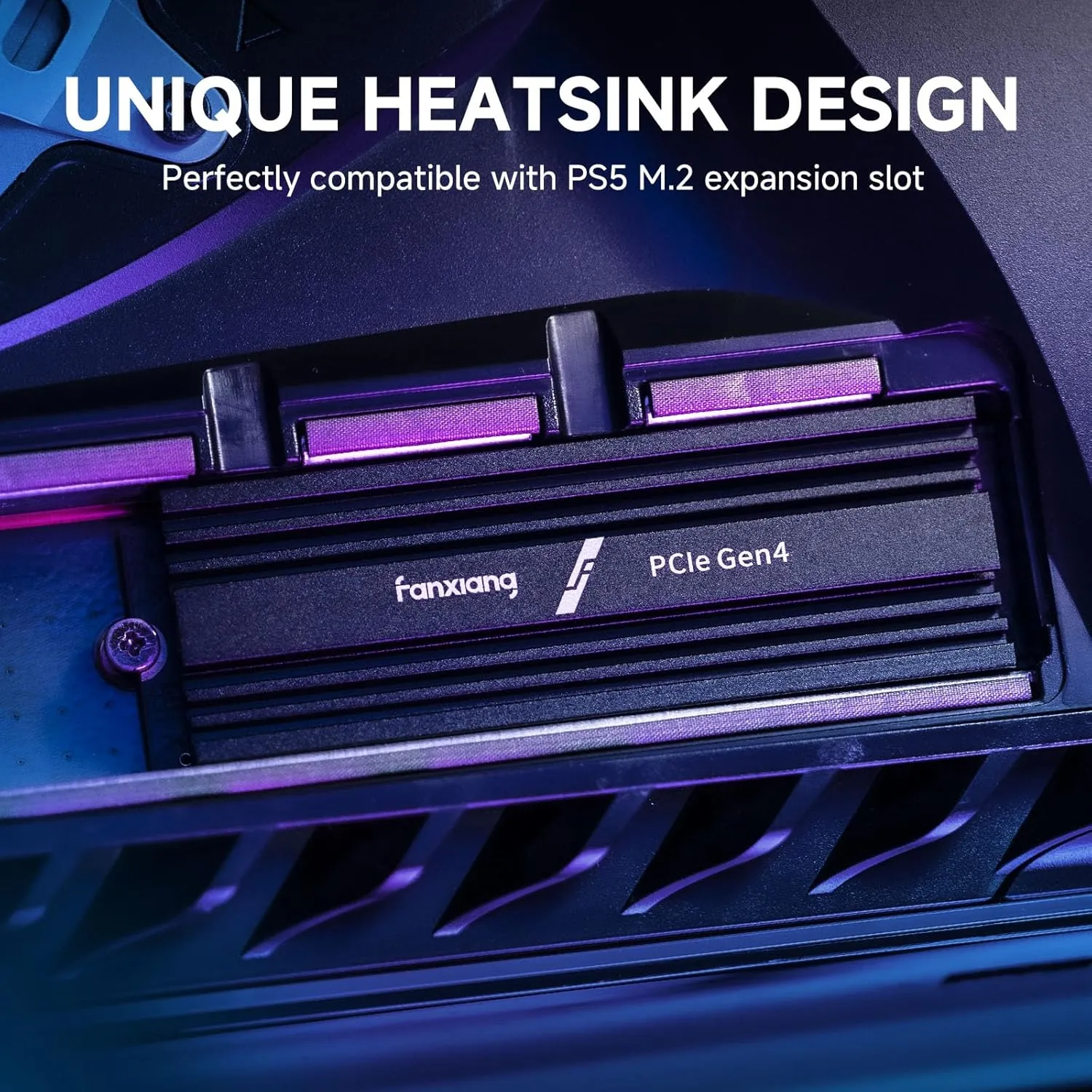 2TB NVMe Internal Gaming SSD for PS5 with Heatsink, Up to 7100MB/s M.2 SSD PCIe Gen 4 SSD Storage Expansion Compatible with PS5, Internal Solid State Drive for Gamers, Professionals, Creators