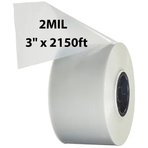 3 inch x 2150ft Poly Tubing Roll 2 Mil LDPE Low Density
