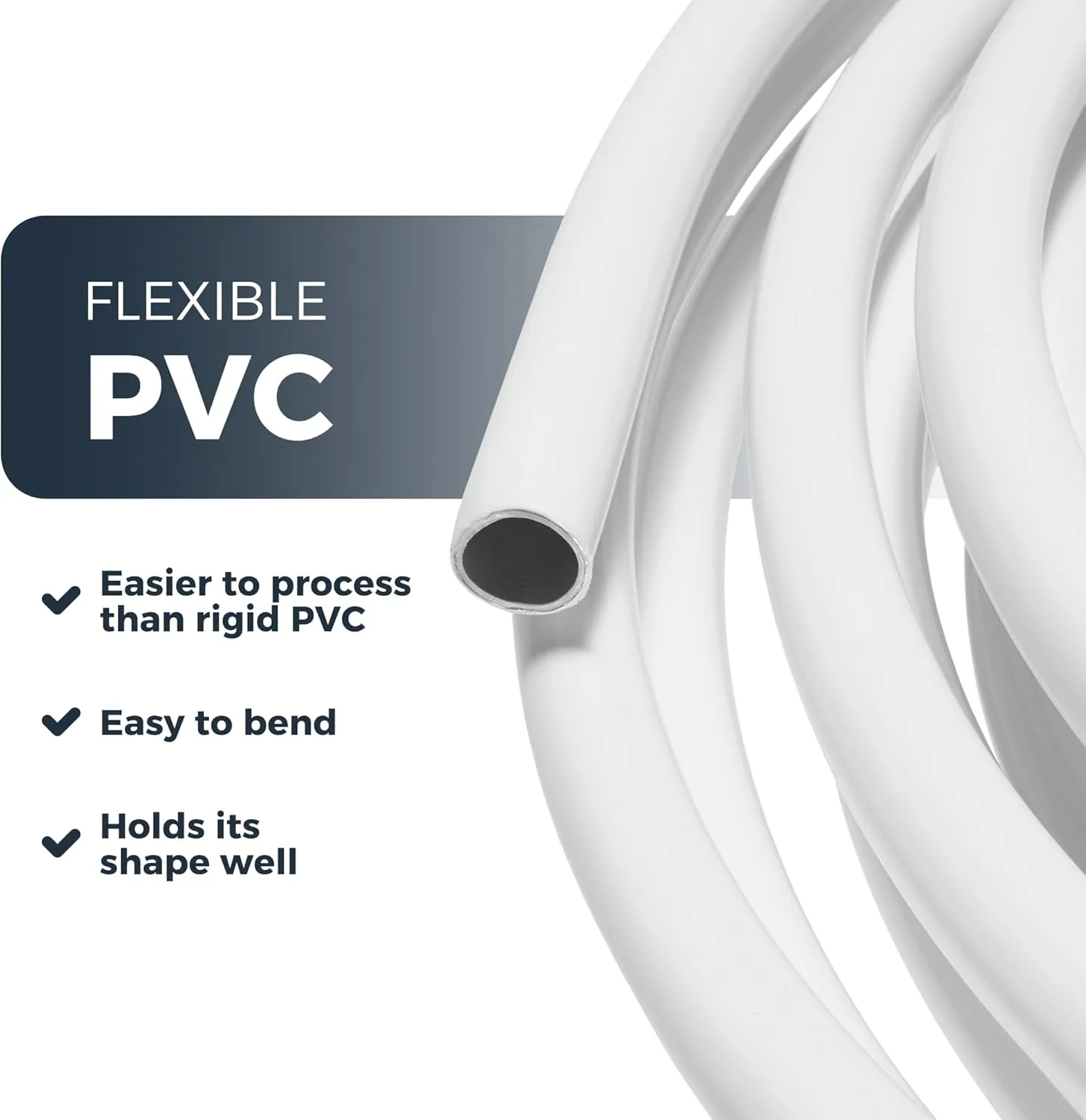 32ft Flexible Tubing for Artificial Flowers, Tube Pipe for Fake Flowers, Prop Building, Balloon Arches, Pipe Stem Tubing for Floral Wedding Decor, DIY Arts & Craft Cosplay (16mm)