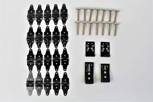 38 Pack Whiting Roll Up Door Style Trailer Door Hardware Repair Kit   Hinges   2" Rollers - New