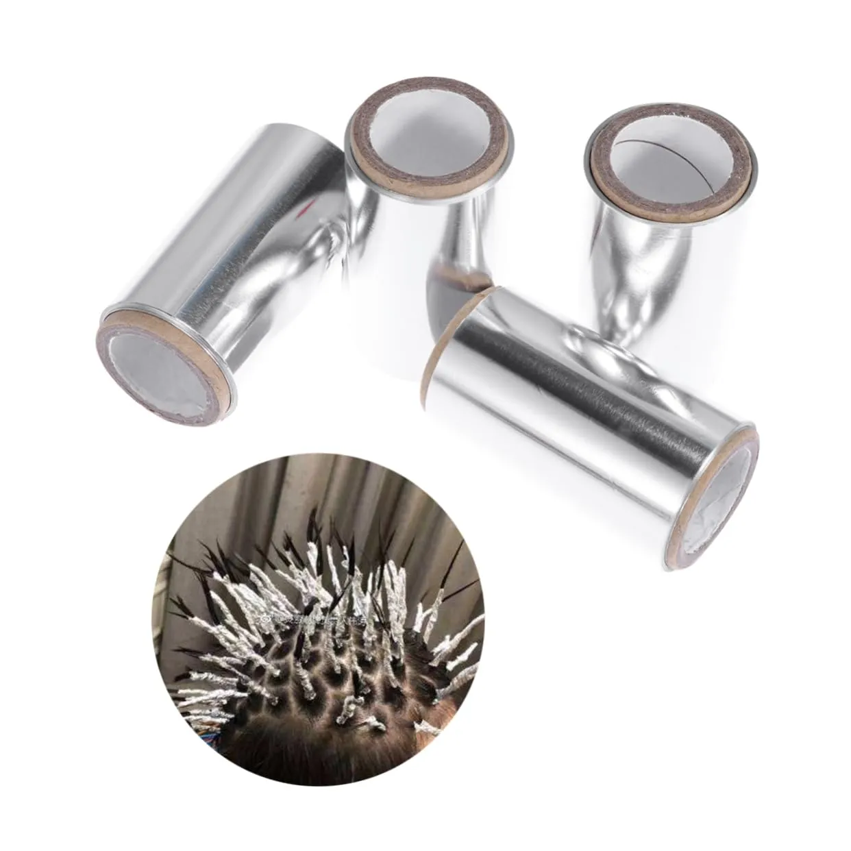 4 Roll Perm Aluminum Foil Paper for Hair Highlighting Salon Hair Coloring Tool