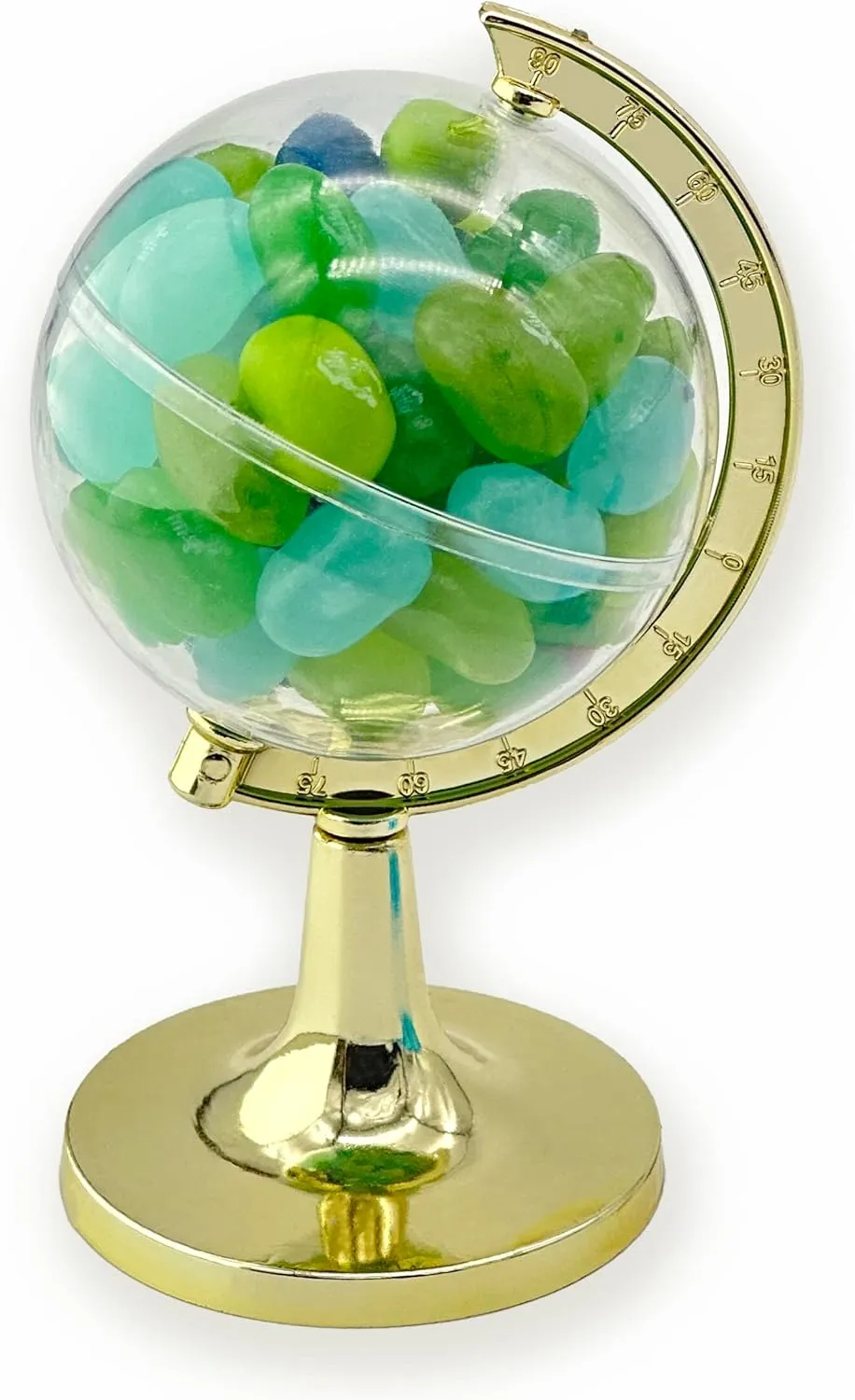 48 Pieces Fillable Mini Gold Globe Party Favors (Assembly Required)