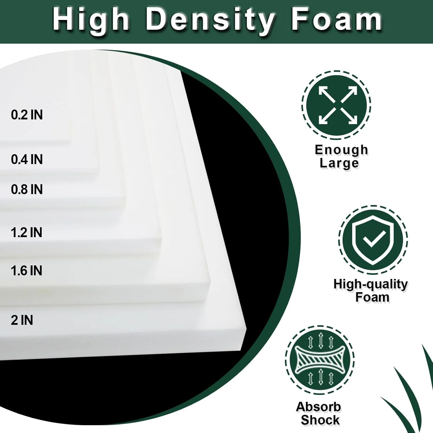 59x79x0.4 Inches Craft Foam Sheets, Suitable for Shipping, Packing, Mailing, DIY, Cosplay, Cushioning Foam, 35D High Density Foam Sheets