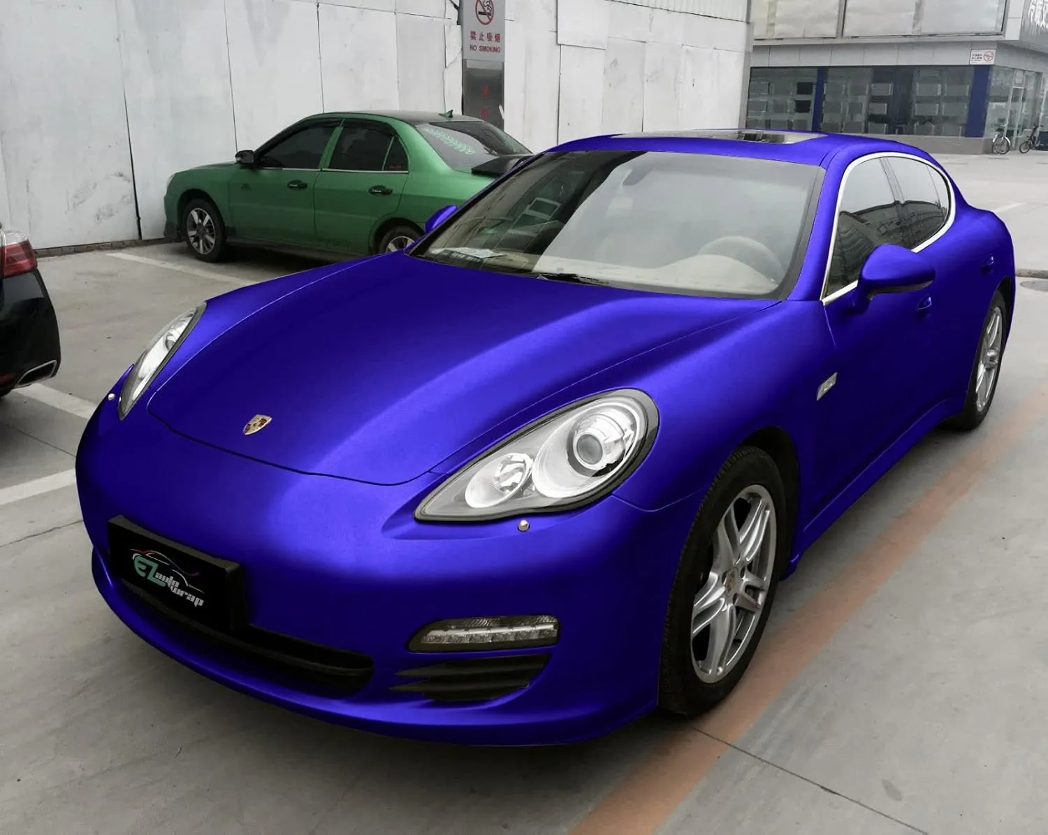 60"x84" (5FTx7FT) Brushed Aluminum Royal Purple Vinyl Wrap DIY Decal Sheet Film Car Auto Vehicle Motorcycle Air Release Bubble Free Self Adhesive Peel and Stick Free Tool Kit
