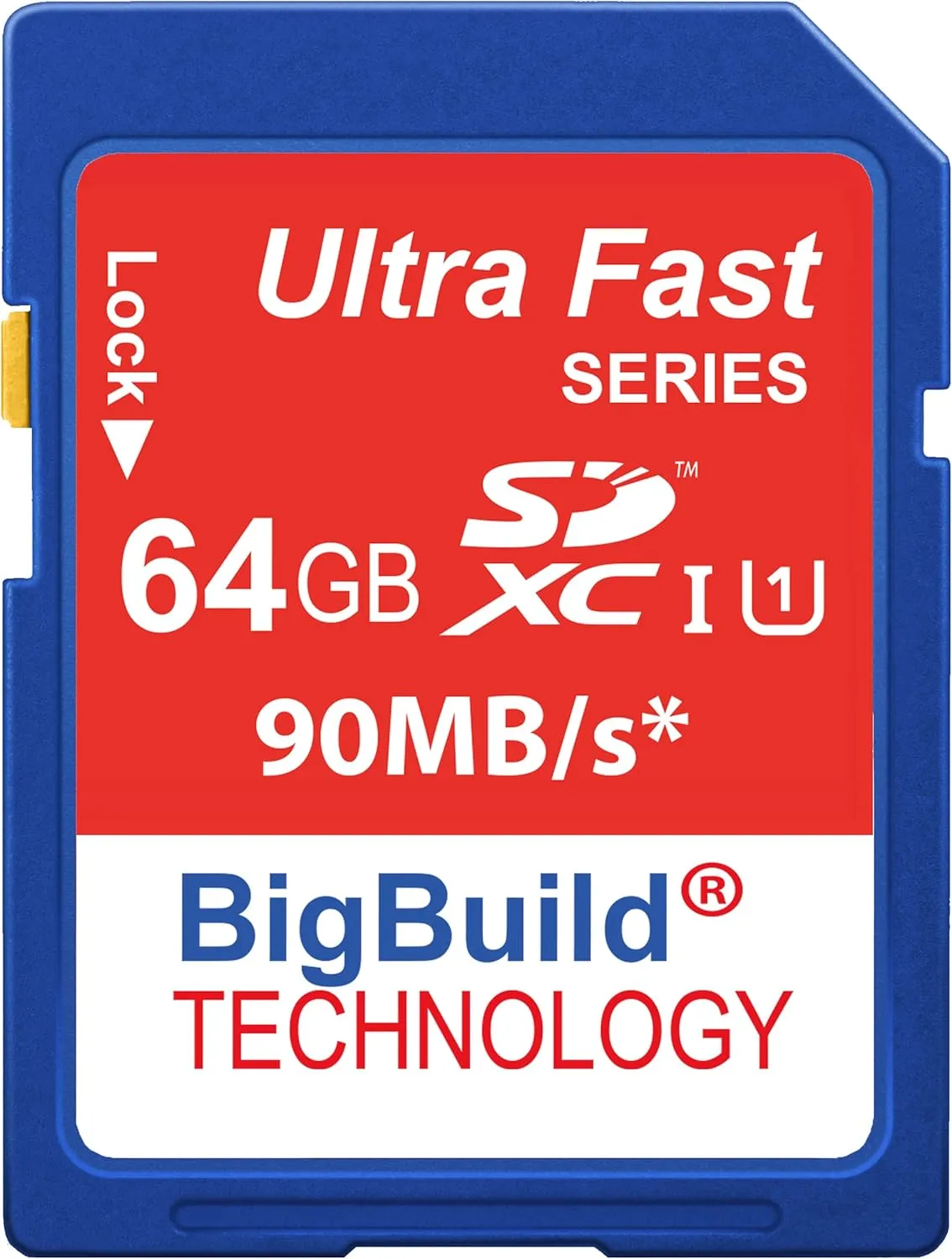 64GB Ultra Fast 90MB/s Memory Card for Canon Digital IXUS 185 Camera, Class 10 SD SDXC