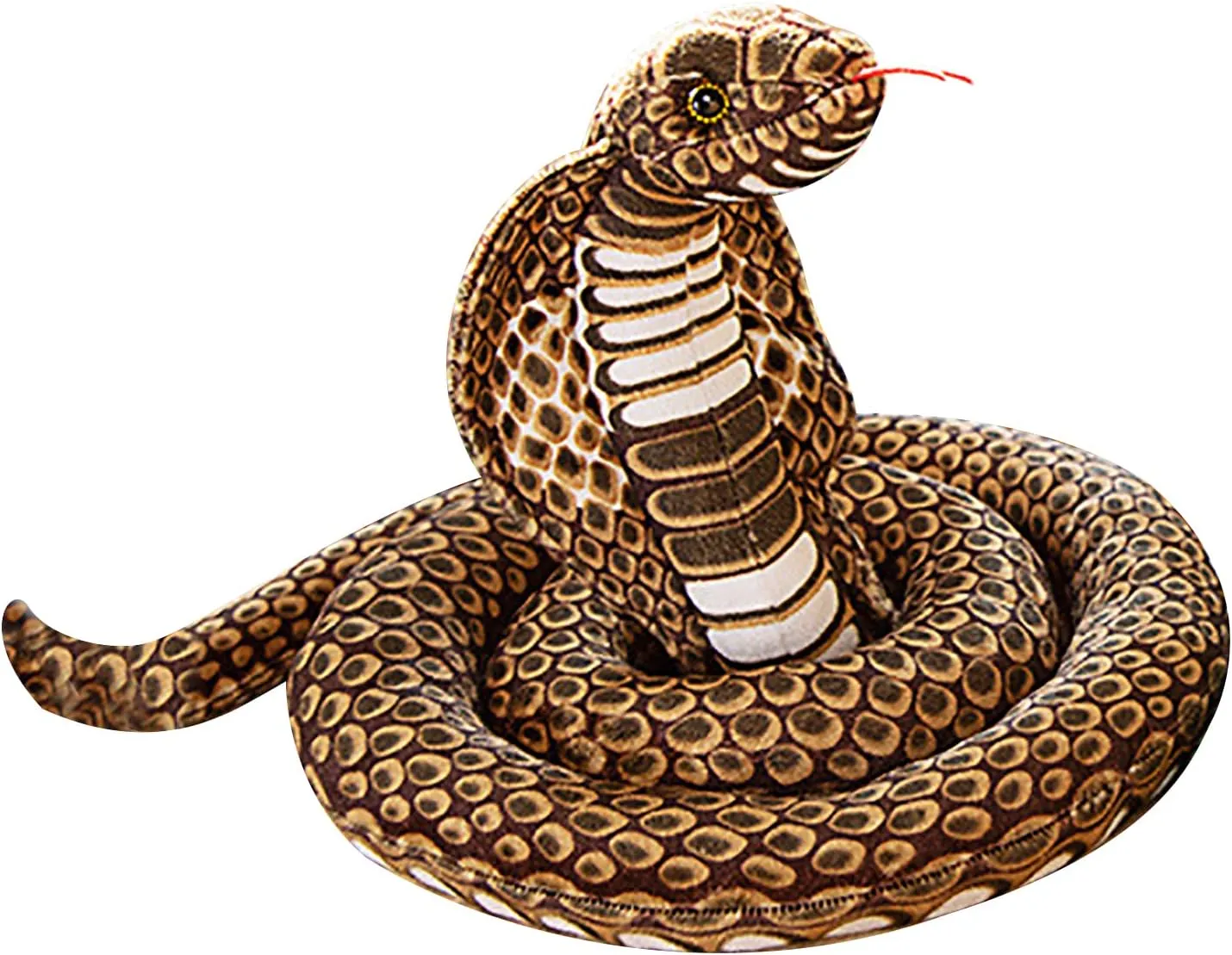 67Inch Cobra Plush Stuffed Animal Snake Cobra Snake Plush Toy Large King Cobra Stuffed Animal Snake Zoologist Halloween Costume Realistic Python Naja Cobra Plushies Toys Snake Party Toys