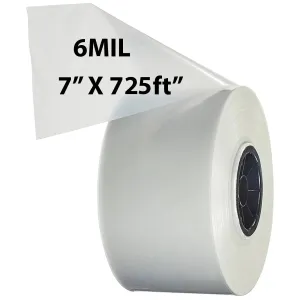 7 inch x 725ft Poly Tubing Roll 6 Mil LDPE Low Density