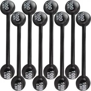 8 Pcs 47 Inch Inflatable Dumbbell Giant Inflatable Barbell Blow up Bumbbell Props for Halloween Cosplay Carnival Pool Party Decoration Circus Photo Booth Props