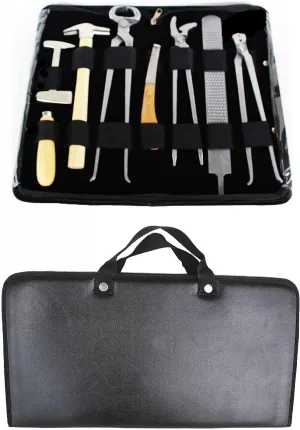 8 Piece Horse Equine Farrier Hoof Grooming Shoe Care Tool Kit w/Carry Bag