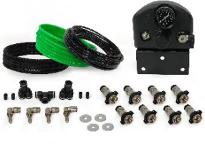 88-9999: 4 Tire Inflation System - Universal With Box, Fittings, Hoses & Storage Bag - Black