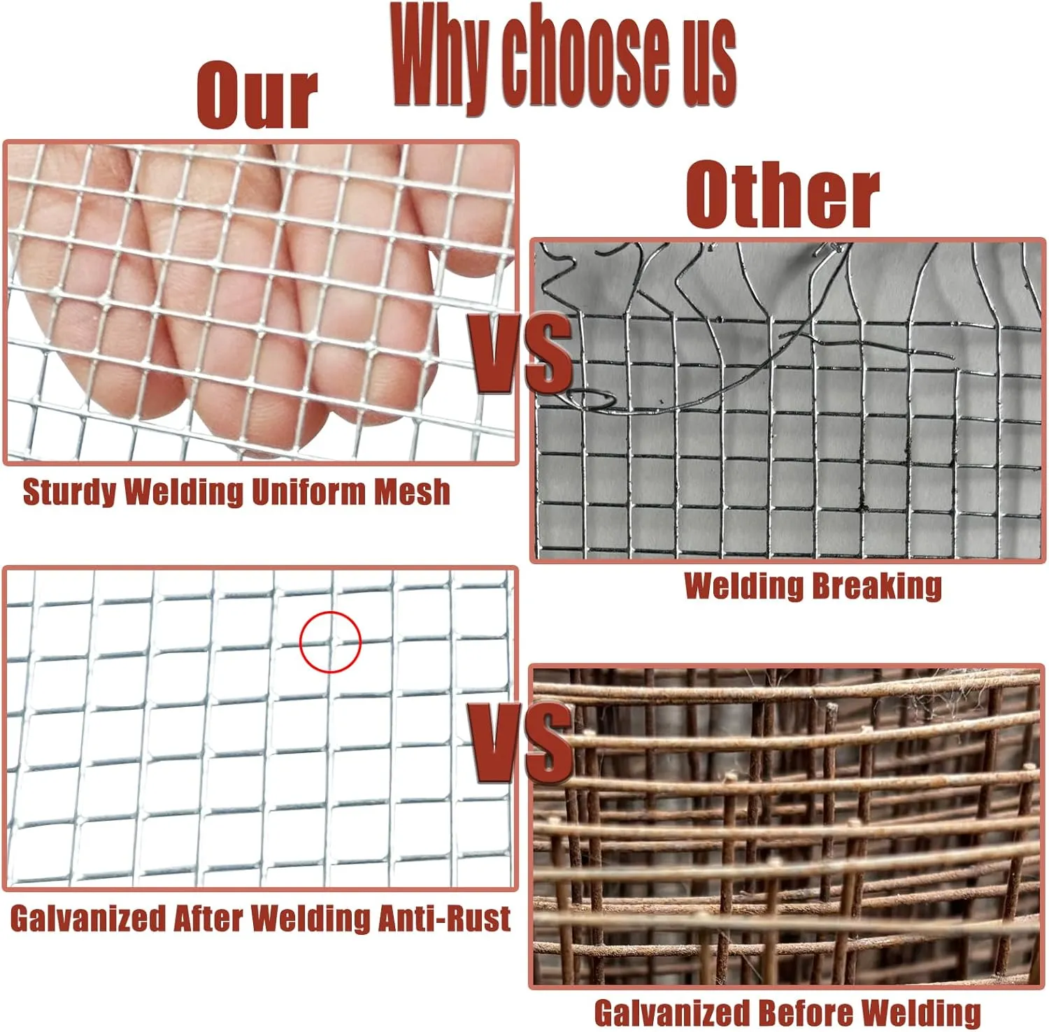 8in X 20ft Hardware Cloth 1/4 Inch 23Gauge, Galvanized Welded Wire Metal Roll, Garden Rabbit Fencing, Snake Fence, Chicken Gopher Racoons Critters Rehab Cage
