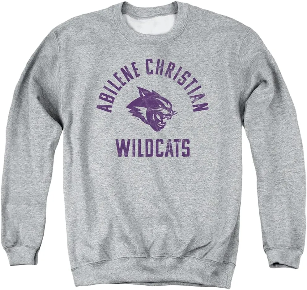 Abilene Christian University Official One Color Wildcats Logo Unisex Adult Crewneck Sweatshirt