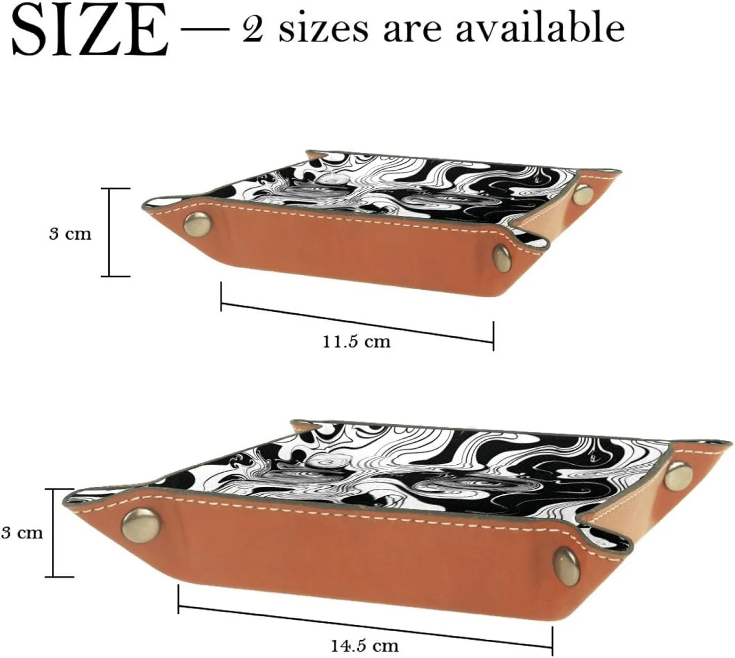 Abstract Art Man Stacking Jewelry Organizer Trays for Women, Desk Drawer Earring and Bracelet Tray, Key Tray for Entryway Table, Small Decorative Storage Organizer, 20.5x20.5cm, snh-001
