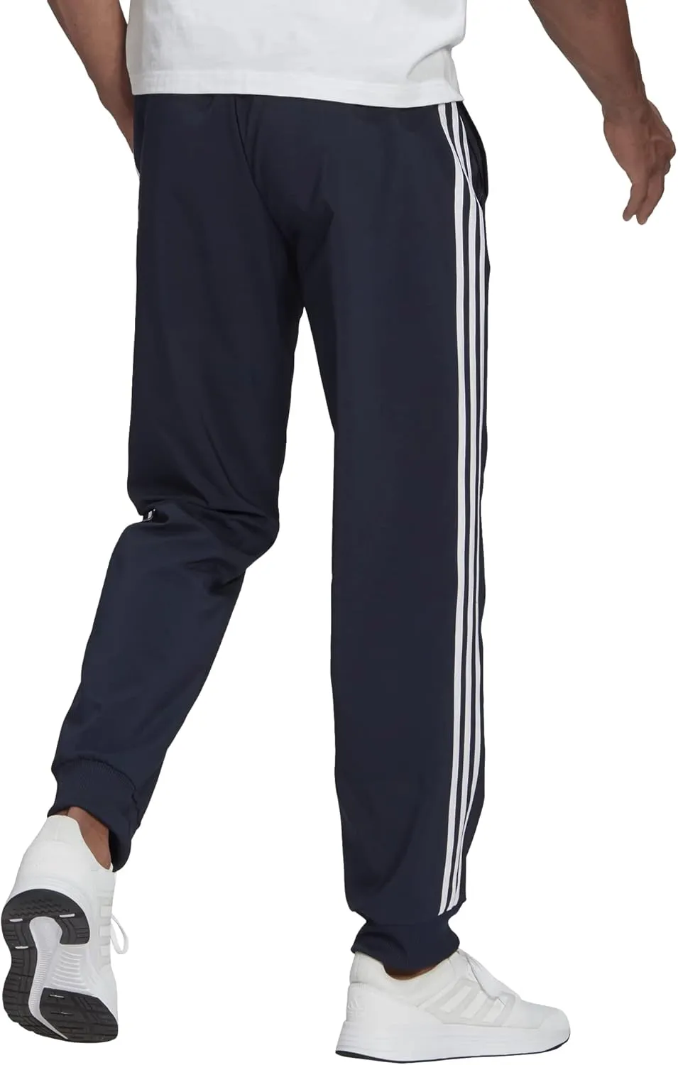adidas Men's Aeroready Essentials Tapered Cuff Woven 3-Stripes Pants