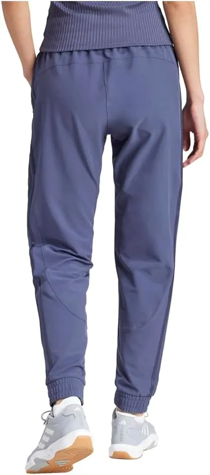 adidas Women's Pacer All Gym 3-Stripes Woven Mid-Rise Pants