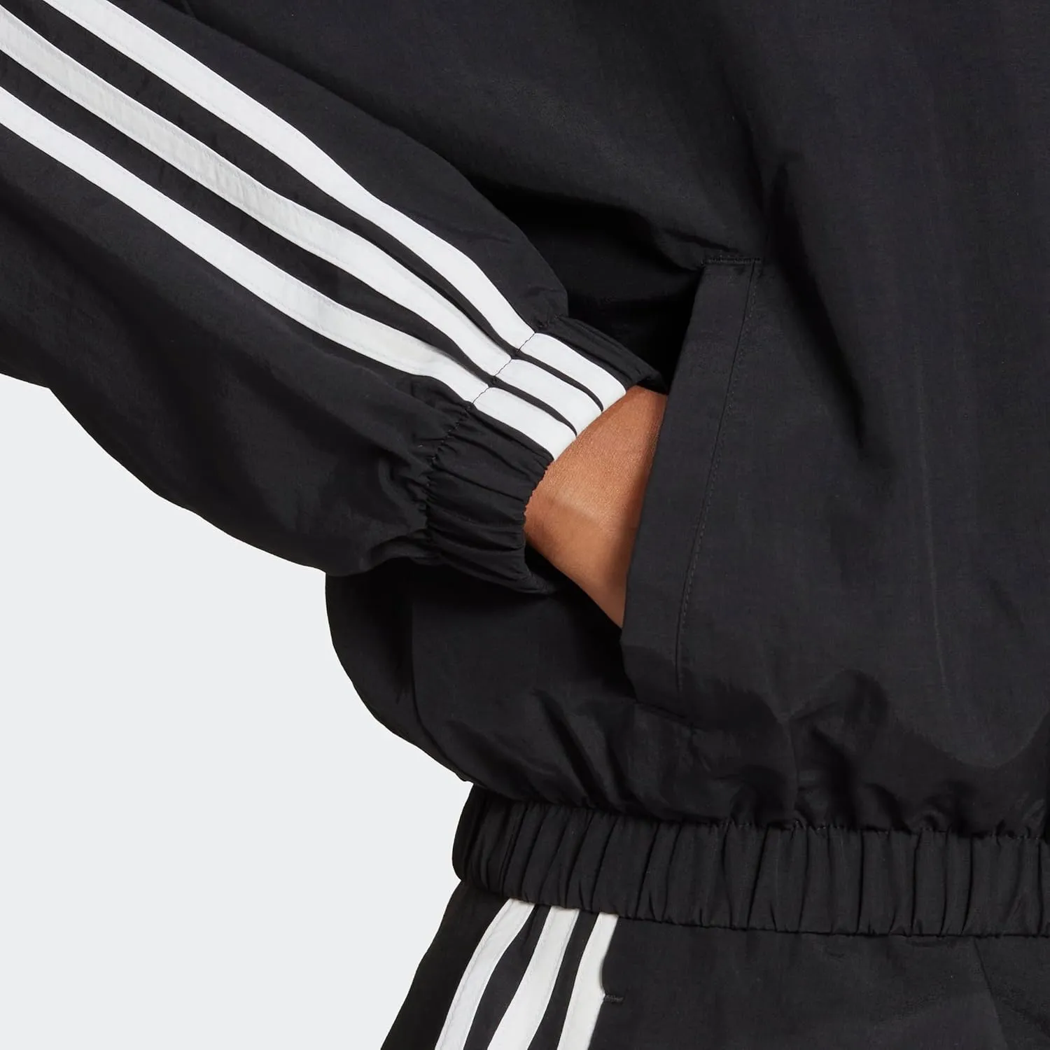 adidas Women's Standard Essentials 3-Stripes Woven Windbreaker