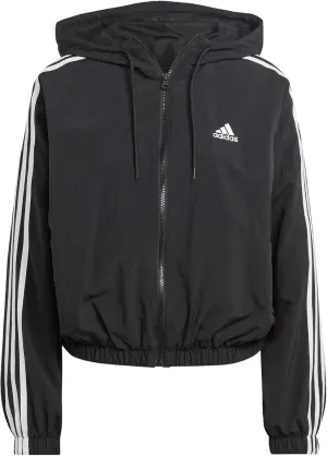 adidas Women's Standard Essentials 3-Stripes Woven Windbreaker