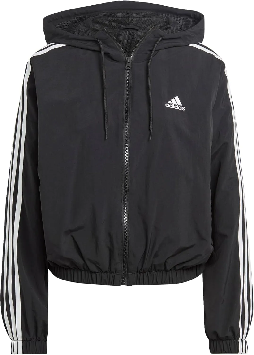 adidas Women's Standard Essentials 3-Stripes Woven Windbreaker