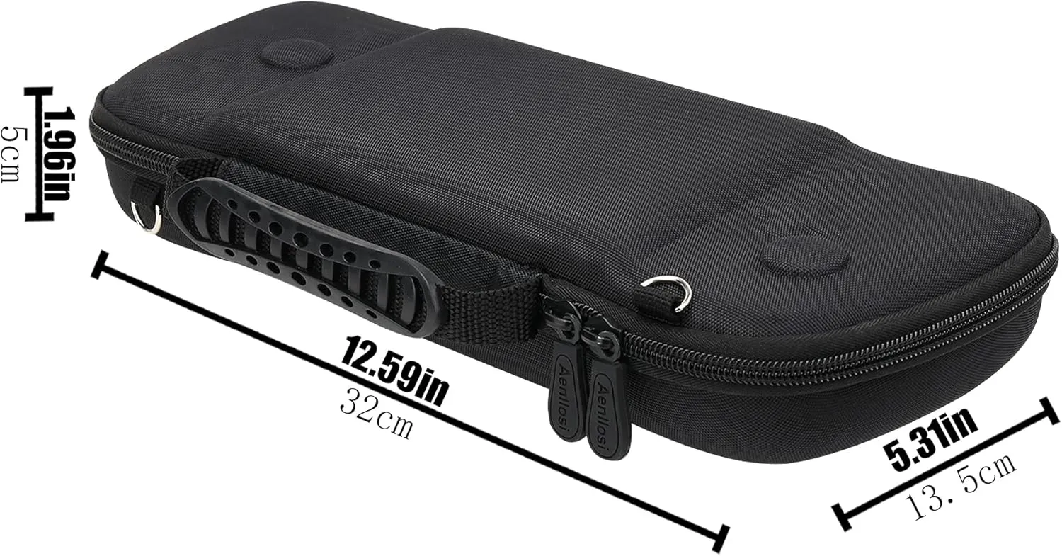 Aenllosi Hard Travel Case for Hori Nintendo Switch Split Pad Pro Handheld Controller-Black(Only Case)