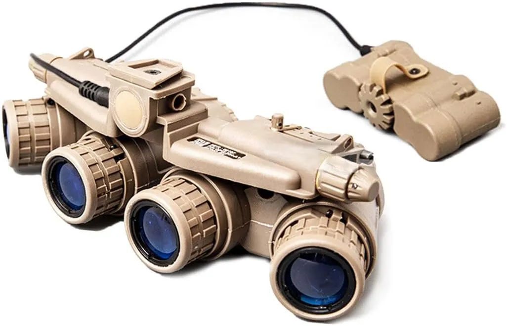 Aetheria Night Vision Goggles for Tactical Hunting Cosplay GPNVG18 Helmet Mount Set-Four-Tube Binocular